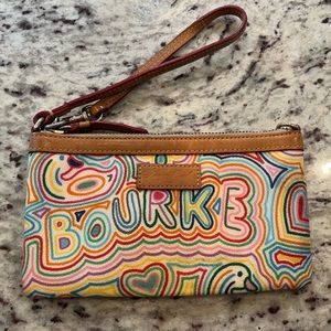 Dooney & Bourke multicolored wristlet